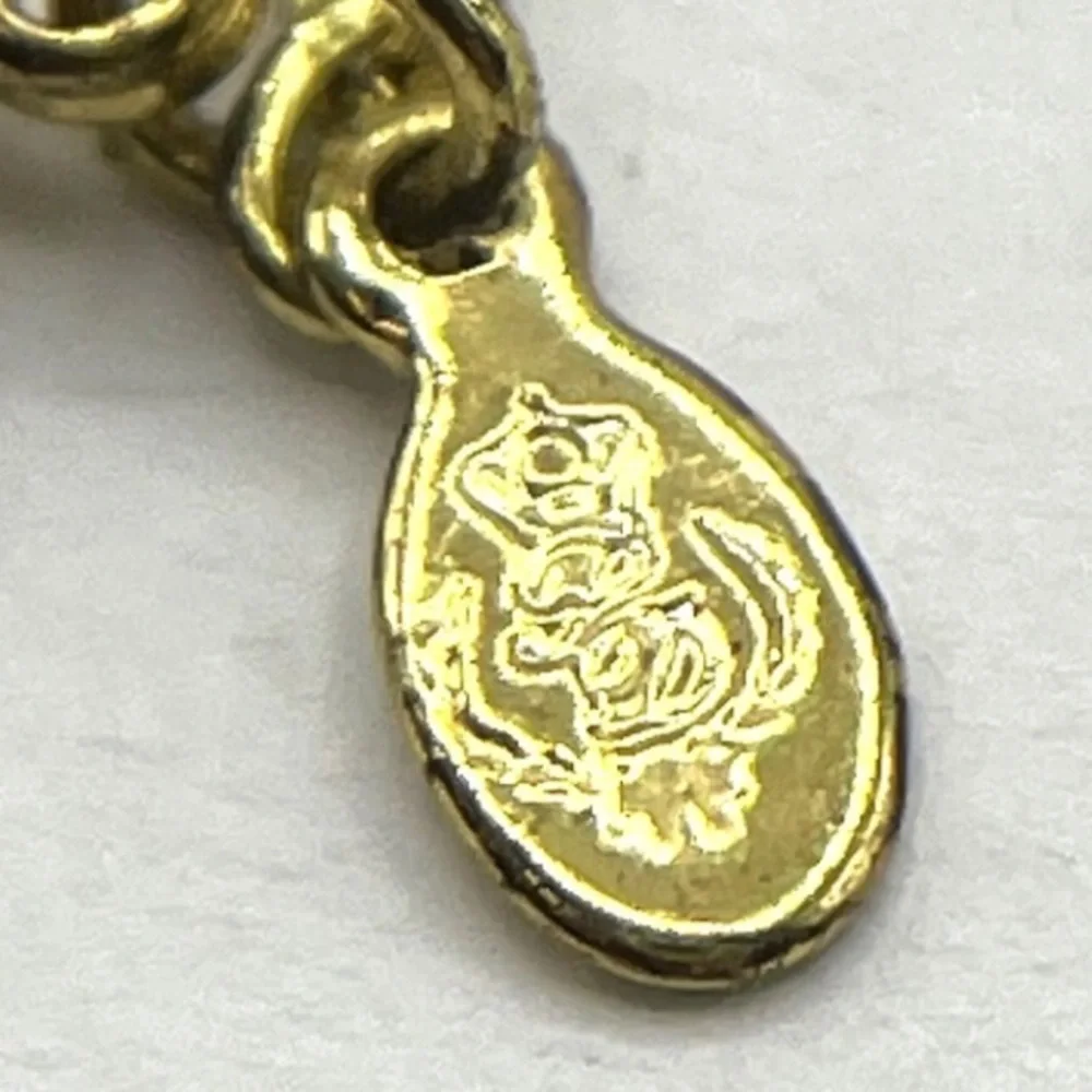 Crown PD Premier Designs 1980 Gold Tone Mirror Rope Chain Bead Necklaces 24” TWO